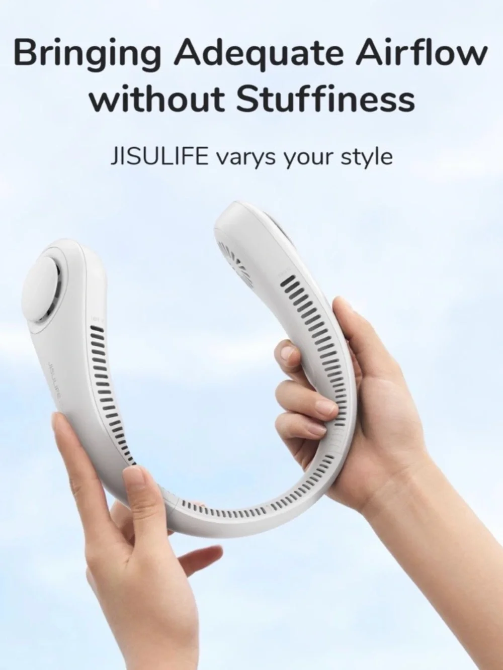 JUSULIFE Life 3 Portable Neck Fan - New Generation 360 Airflow - Open Box